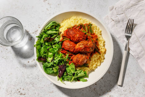 Beef Koftas in Harissa Sauce