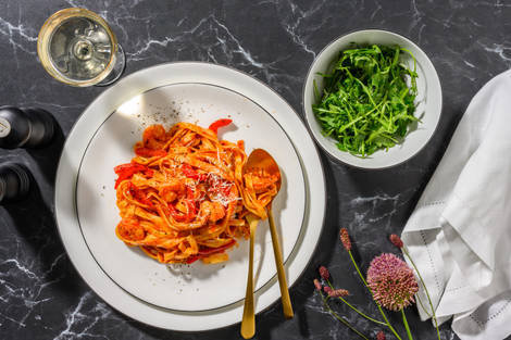 King Prawn and Chorizo Fresh Tagliatelle