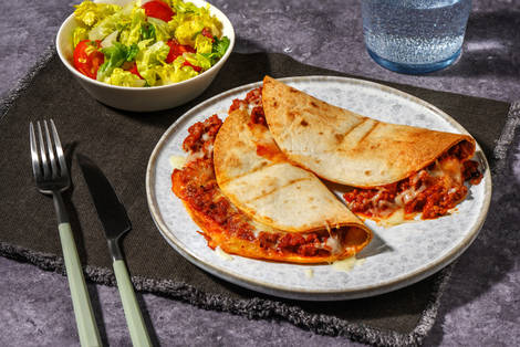 BBQ Beef Chorizo Quesadillas Rapidas