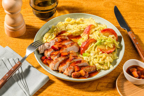 Fruchtiger Schweinebraten Inspired Pork Steak