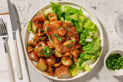 Schweinelachssteak in Wildpreiselbeer-Soße