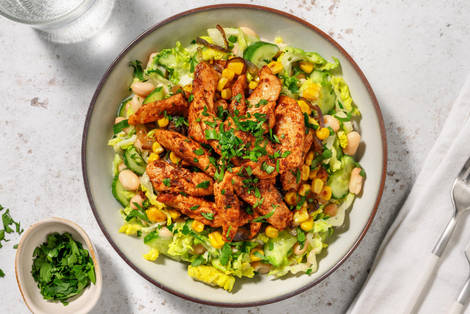 Cajun Chicken auf Cannellinibohnen-Salat