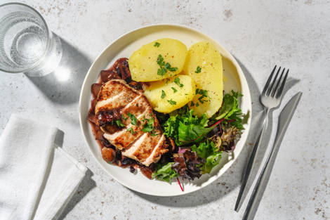 Bio-Schweinefilets in Wildpreiselbeer-Soße