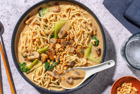 Coconut Veggie Laksa Soup 