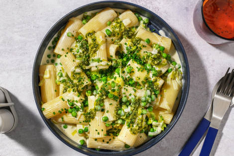 Creamy Veg Pesto Pasta