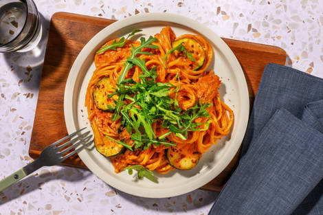 Creamy Tomato and Chilli Tuna Spaghetti