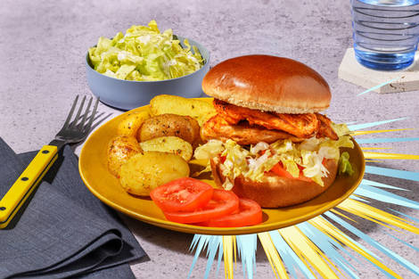 Volcanic Chicken Burger Inspired by Numel 