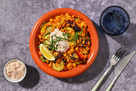 Spicy Roasted Veg, Chickpea and Couscous Salad 