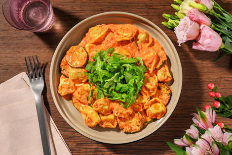 Rich and Creamy Chicken and Veggie 'Nduja Tortelloni