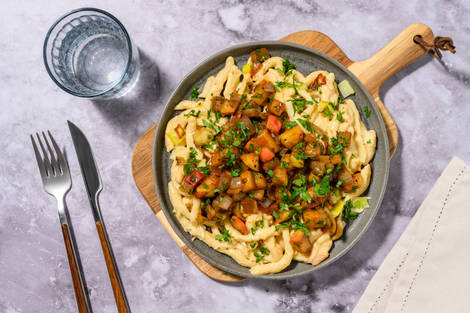 Spätzle in Raclette-Käse-Soße