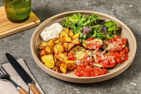 Aubergine Parmigiana Style Traybake