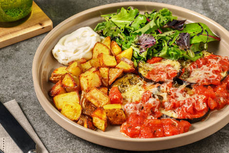 Aubergine Parmigiana Style Traybake