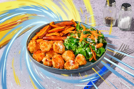 Nurturing Sweet Chilli Prawns Inspired by Mega Kangaskhan