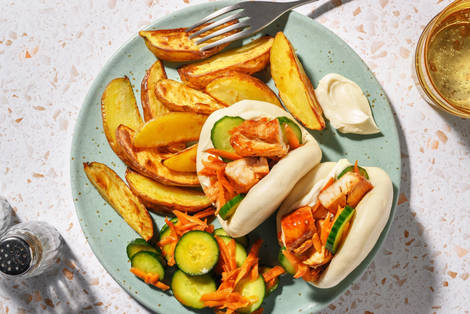 Bao Buns mit BBQ-Hähnchen!