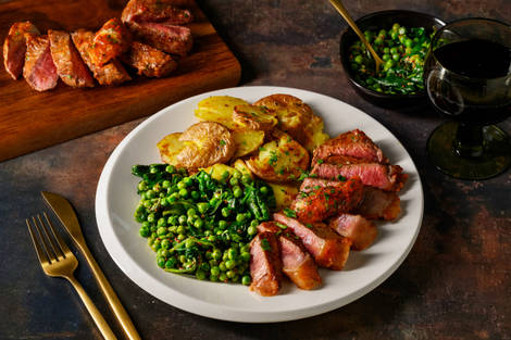 Sirloin Steak and Sun-Dried Tomato Butter Sauce