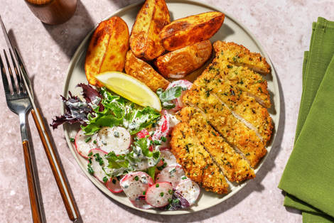 Knuspriges Kräuter-Hähnchenschnitzel