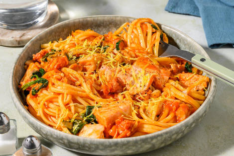 Veggie 'Nduja Linguine Pescatore 