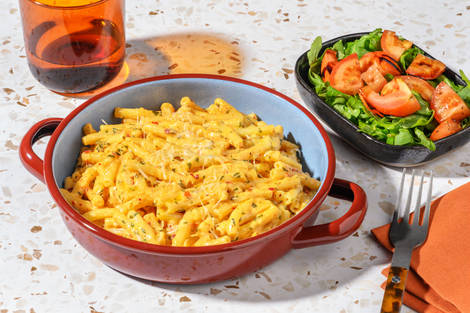 Simple Stovetop Veggie 'Nduja Mac & Cheese