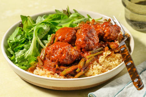 Lamb Koftas in Harissa Sauce