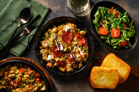 Ultimate Spanish Style Chicken and Chorizo Paella