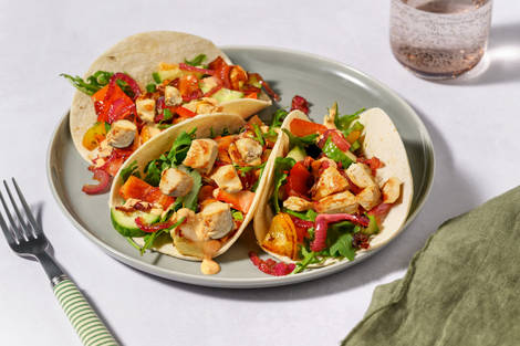 Greek Style Chicken Tacos