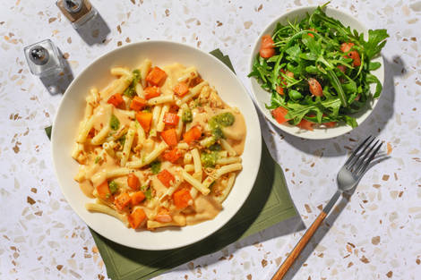 Roasted Butternut and Pesto Mac & Cheese