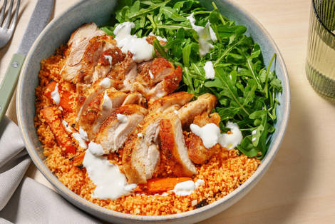 Herby Chicken Thighs and Chermoula Couscous