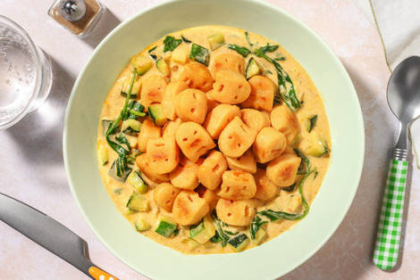 Gnocchi in cremiger Tomatenpesto-Soße