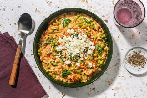 Creamy Mexican Style Spiced Orzo