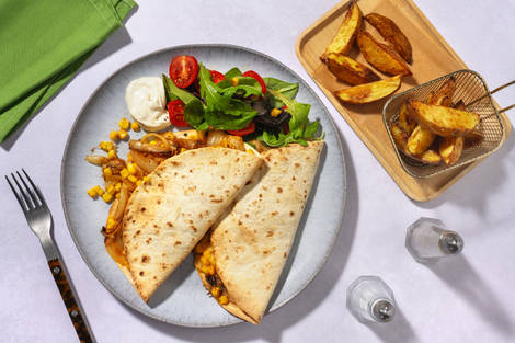 Mexican Style Caramelised Onion Quesadillas