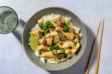 Thai Green Style Double Chicken and Mushroom Curry