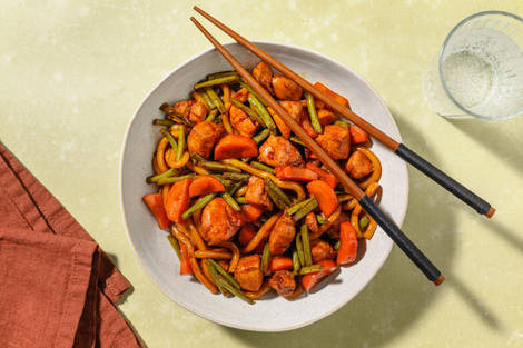 One Pan Bulgogi Chicken Udon