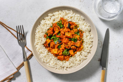 Cumin Lamb and Aubergine Curry
