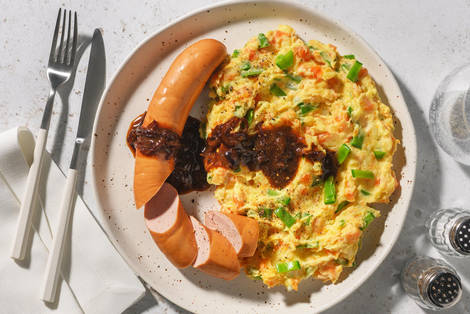 Stamppot met varkensrookworst