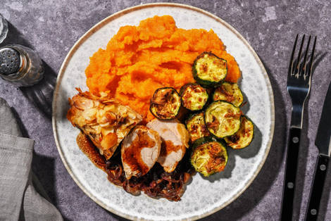 Würzige Bio-Schweinefilets mit Mandeln