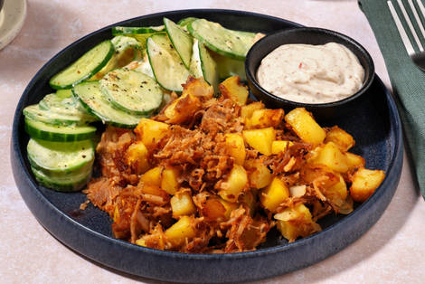 Bratkartoffelpfanne mit Pulled Pork