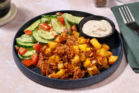 Bratkartoffelpfanne mit Pulled Pork