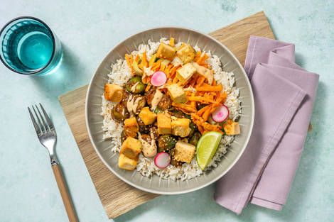 Rosenkohl in Hoisin-Marinade mit extra Tofu