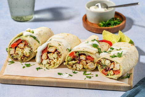 Blumenkohl Fajitas vom Blech mit extra Hähnchen