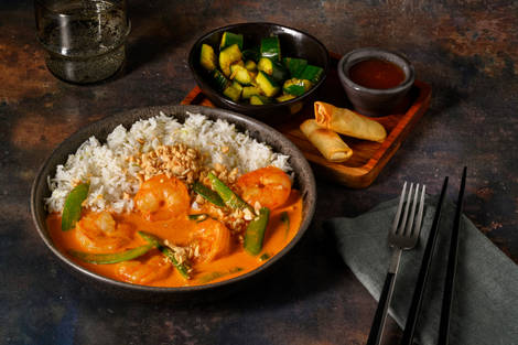 Ultimate Red Thai Style King Prawn Curry 