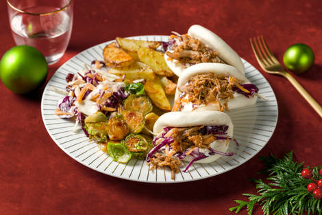 Pulled Teriyaki Beef Bao and Sesame Wedges
