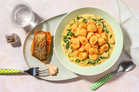 Gnocchi mit extra Lachsfilet