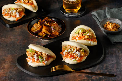 Bao buns met bulgogi-kipfilet