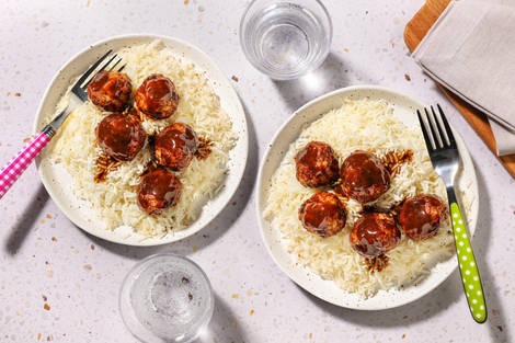 Kids' Pork Meatballs & Rice