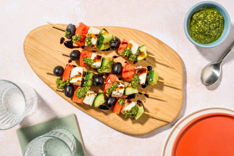 Olive and Greek Cheese Skewers