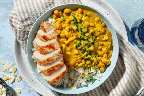 Cremiges Tikka Masala Curry mit extra Hähnchenbrust