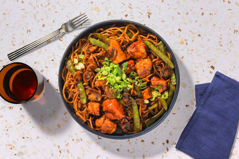 Indonesian Style Spiced Double Chicken Noodles