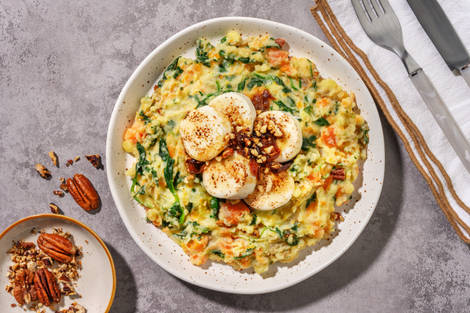 Romige geitenkaas met uiensaus