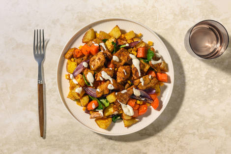 Cajunkrydrede veggiestykker