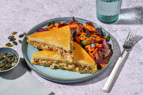 Tramezzini veggie al paté di ceci e cipolle dolci